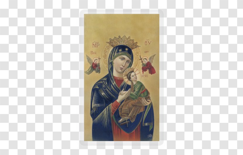 Our Lady Of Perpetual Help Fátima Holy Card Prayer Miraculous Medal - Novena Transparent PNG