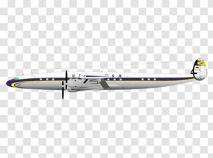Aircraft Airplane Propeller Airliner - Airline - Constellation Lines Transparent PNG