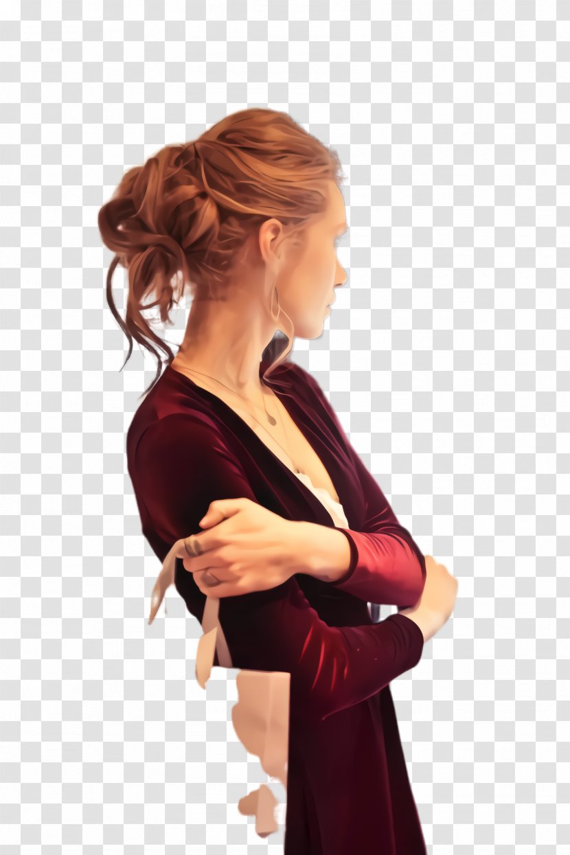 Hair Shoulder Hairstyle Arm Velvet - Outerwear Finger Transparent PNG