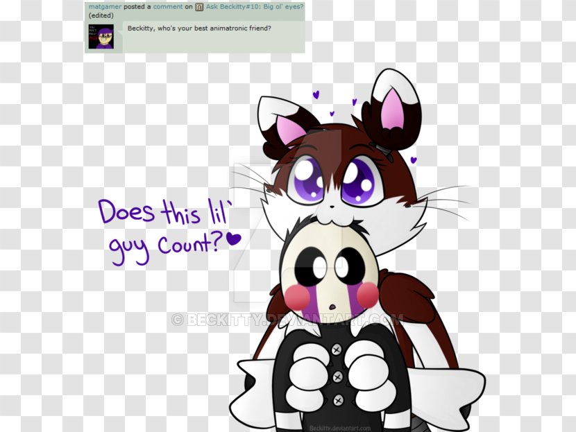 Cat Five Nights At Freddy's 2 Fan Art Drawing - Heart Transparent PNG