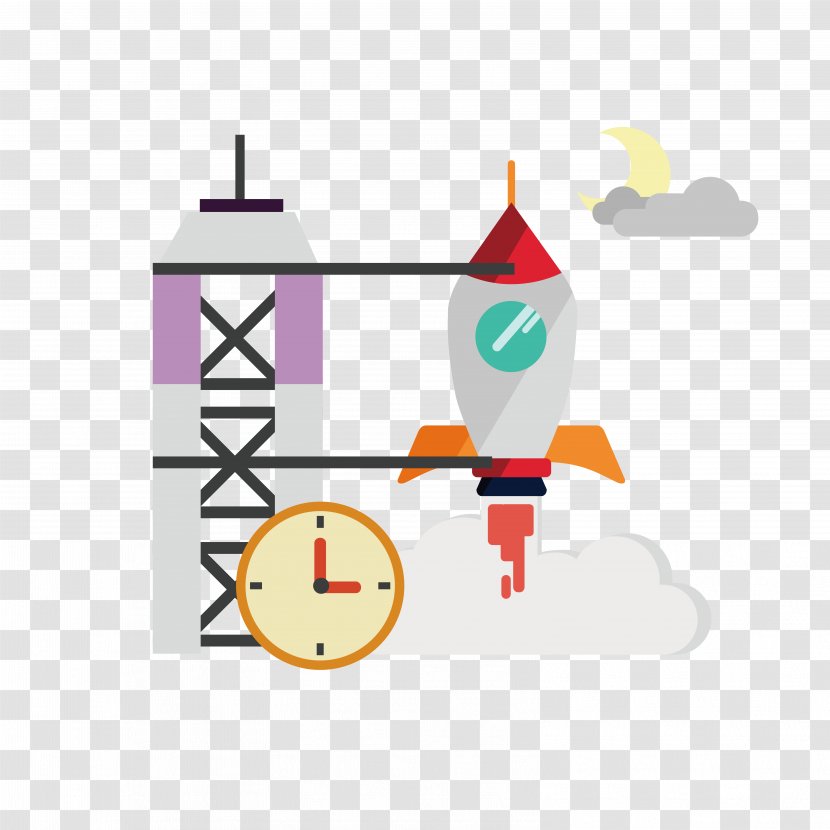 Rocket Illustration - Keynote - Up Transparent PNG