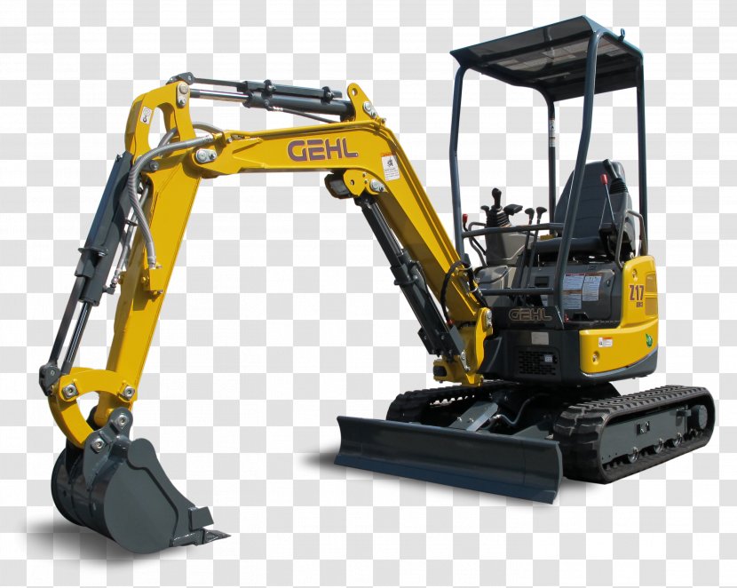 Compact Excavator Gehl Company Heavy Equipment Hydraulics - Technology Transparent PNG
