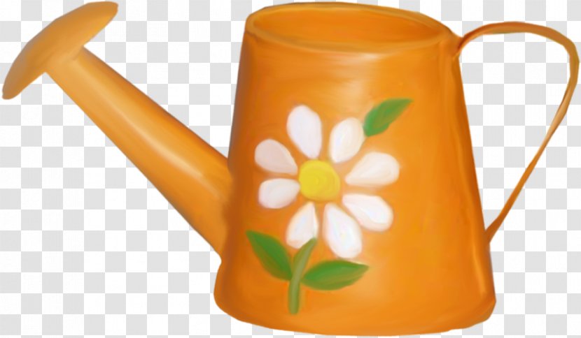 Watering Cans Flower Ceramic - Water Bottles - Orange Decoration Can Transparent PNG