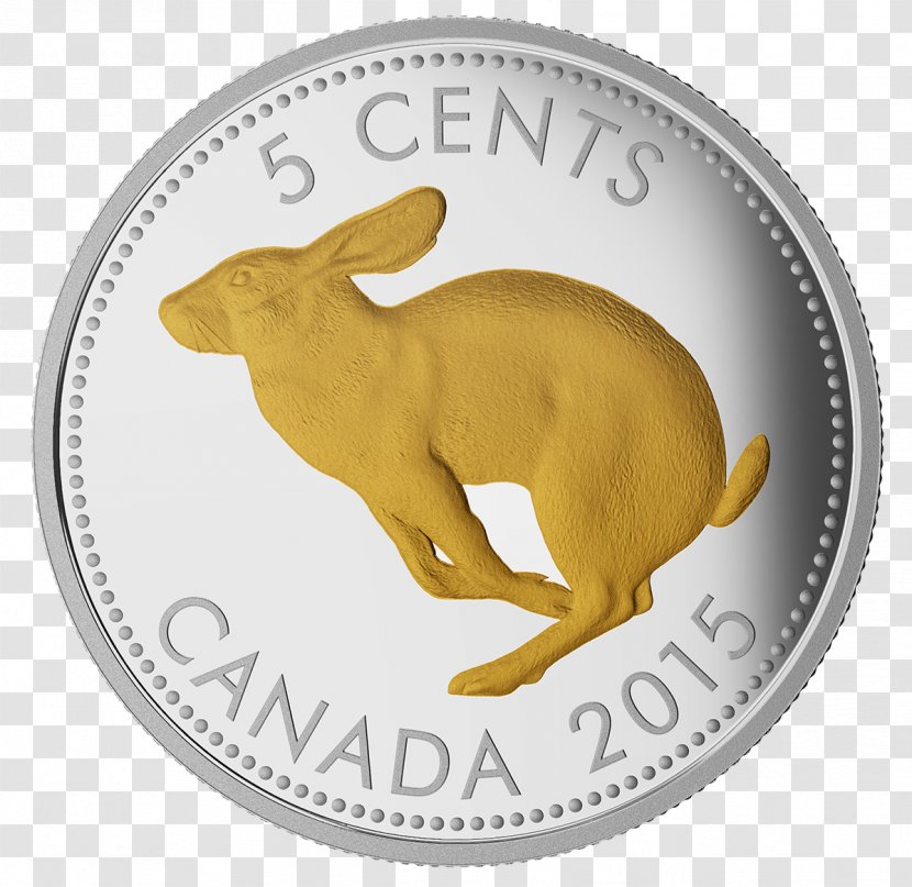 Canada Coin Nickel Silver Canadian Gold Maple Leaf - Plating Transparent PNG