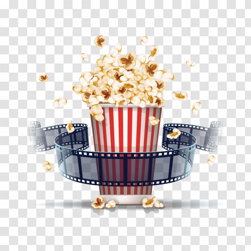 Popcorn Film Stock Illustration Cinema - Royaltyfree - And Transparent PNG