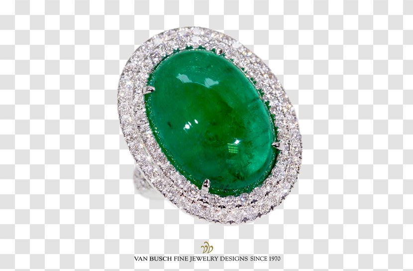 Emerald Ring Ruby Jewellery Cabochon - Diamond Transparent PNG