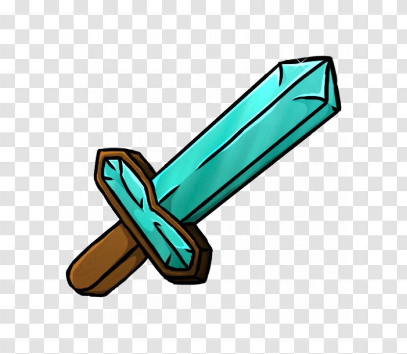 Minecraft: Pocket Edition Clip Art - Diamond Sword Transparent PNG