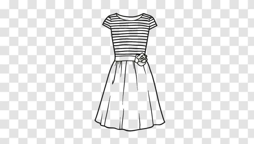 Drawing Dress Pencil Pattern - Skirt - Informal Attire Transparent PNG