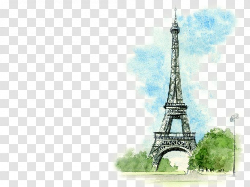 IPhone 5 What Country? FindWords Wallpaper - Iphone - Drawing Eiffel Tower Transparent PNG