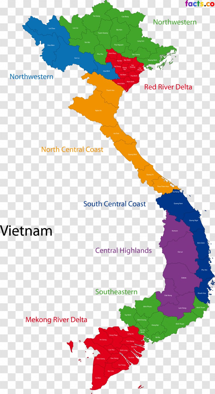 South Vietnam Map Royalty-free - Area Transparent PNG