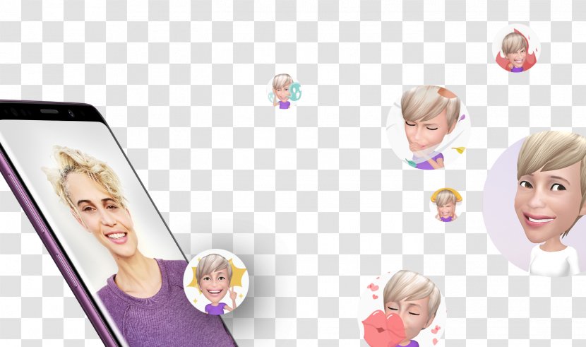Samsung Galaxy Note 8 S9+ Emoji Augmented Reality - Cartoon Transparent PNG