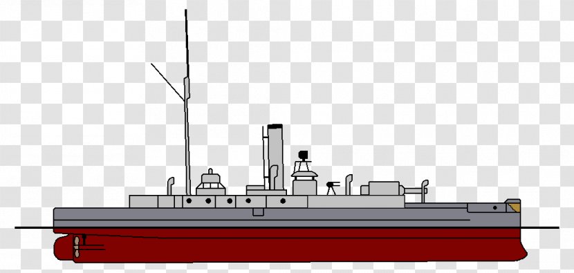 Heavy Cruiser Gunboat Dreadnought Motor Torpedo Boat - Line Colors Transparent PNG