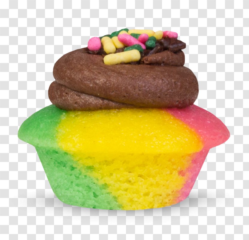 Cupcake Macaroon Rainbow Cookie Muffin Petit Four - Flavor Transparent PNG