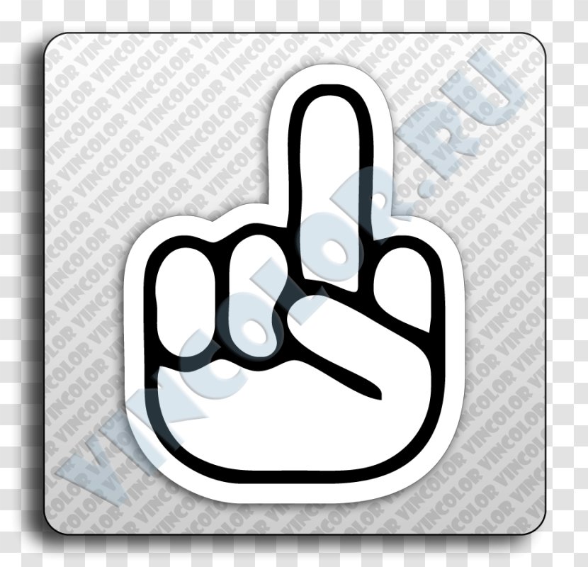 Decal Middle Finger Sticker The Mickey Mouse - Cartoon Transparent PNG