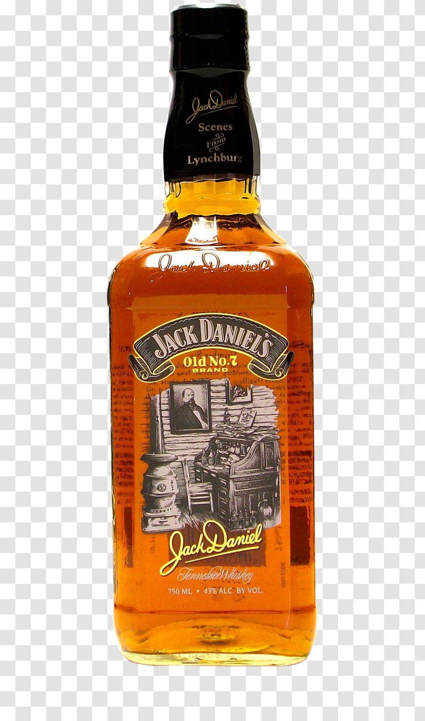 Tennessee Whiskey Scotch Whisky Liqueur Jack Daniel's Distillery - Miniature - Bottle Transparent PNG