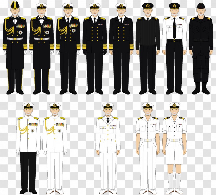 Tuxedo Military Rank Uniform Navy - Sleeve Transparent PNG