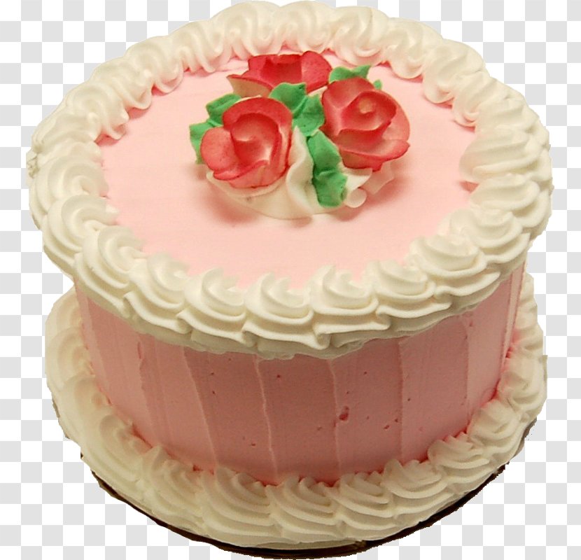 Birthday Cake Cream Pound Cupcake Fruitcake - Sugar - Pink Transparent PNG