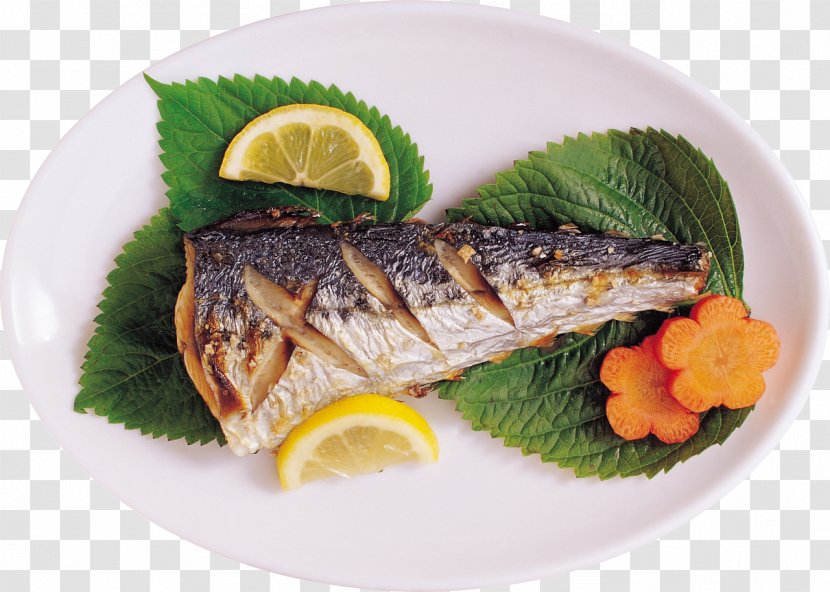 Dish Fried Fish Food Recipe - Garnish - Steak Transparent PNG