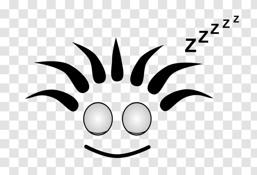 Cartoon Smiley Face Clip Art - Head - Sleeping Eyes Cliparts Transparent PNG