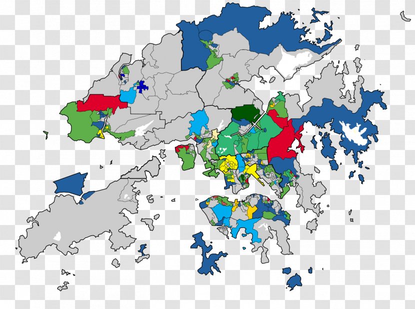 Hong Kong Local Elections, 2015 Sheng Kung Hui Blank Map Geography - English Transparent PNG