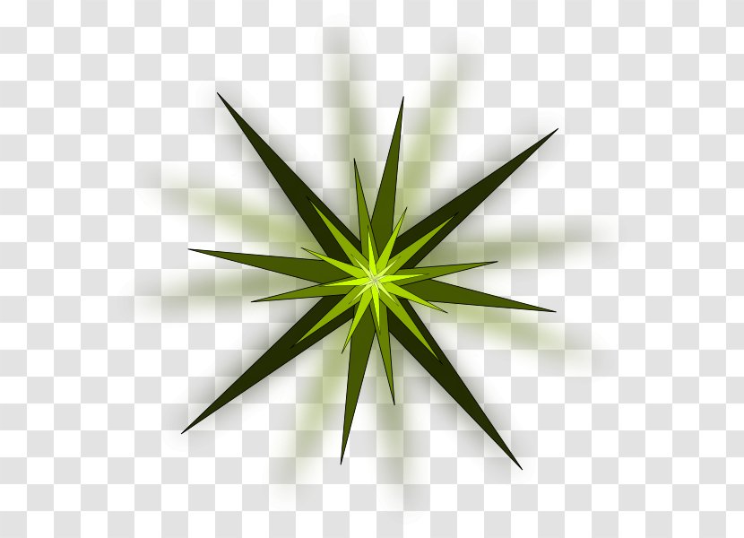 Green Star Clip Art - Grass - Light Burst Transparent PNG