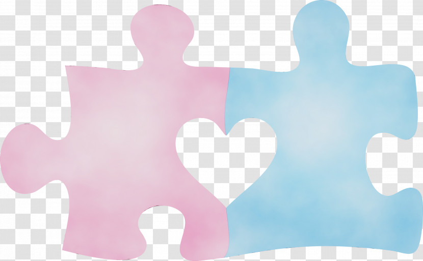 Pink Jigsaw Puzzle Transparent PNG