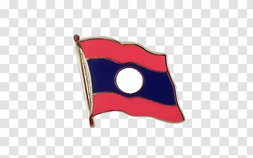 Flag Of Laos Lapel Pin Clothing - Embroidered Patch Transparent PNG