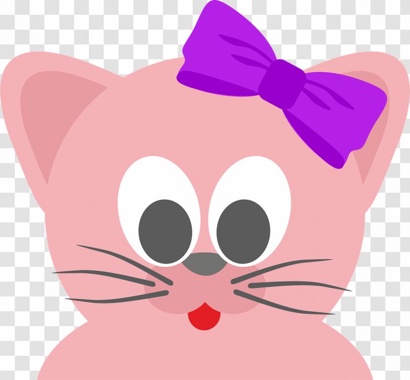 Kitten Whiskers Cat Drawing Clip Art - Flower Transparent PNG