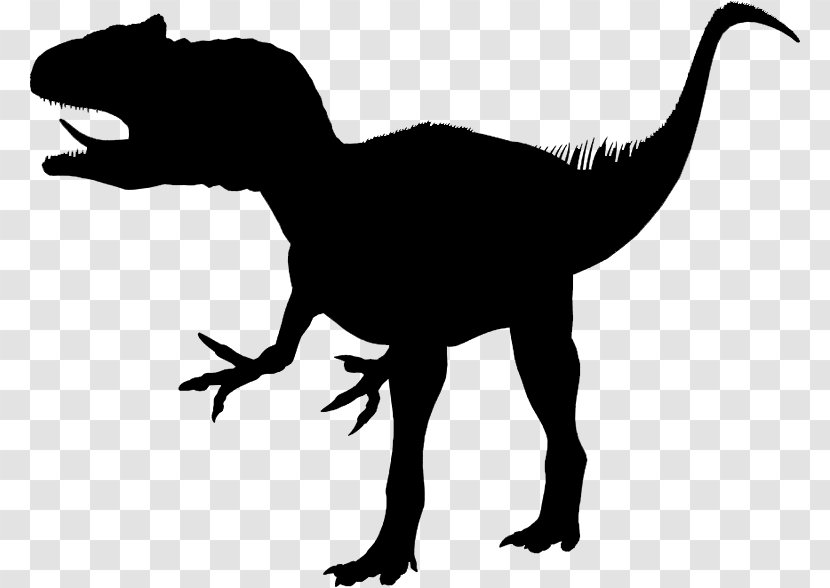 Tyrannosaurus Clip Art Velociraptor Silhouette Fauna - Claw Transparent PNG