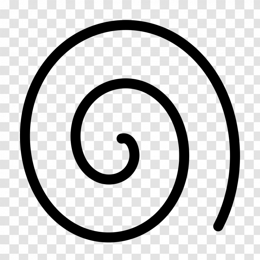 Inkscape Monochrome Photography Clip Art - Black And White - Spiral Transparent PNG