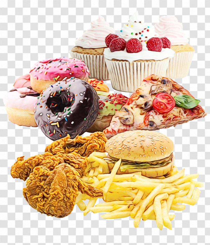 Junk Food Breakfast Fast Healthy Diet - Dish - Group Transparent PNG