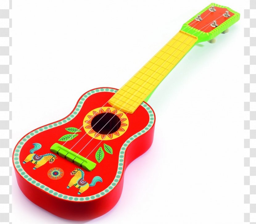 Ukulele Guitar Musical Instruments Djeco - Heart Transparent PNG