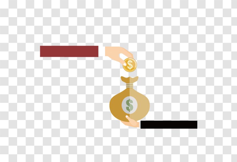 Coin Purse Gold Bag - Holding Transparent PNG