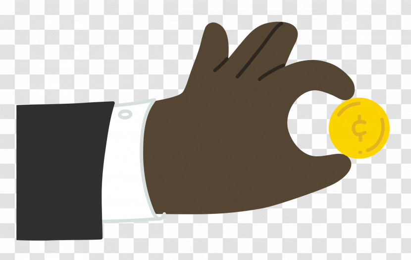 Hand Pinching Coin Transparent PNG