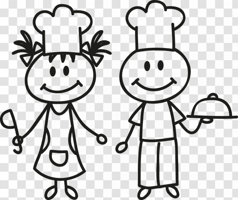 Drawing Cartoon - Little Chef Transparent PNG