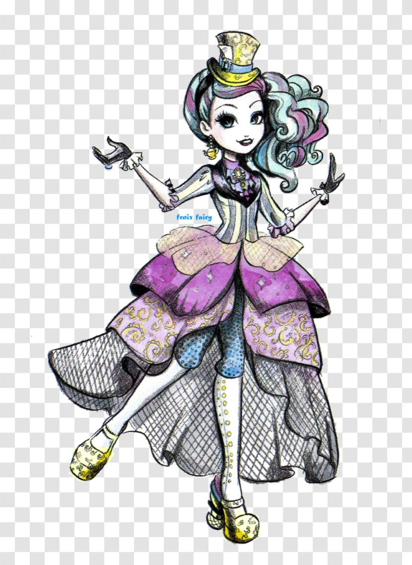 Ever After High Legacy Day Apple White Doll Raven Queen Way Too Wonderland Madeline Hatter - Purple Transparent PNG