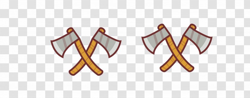 Adobe Illustrator Axe - Area - Vector Gray Cross Ax Two Pairs Transparent PNG