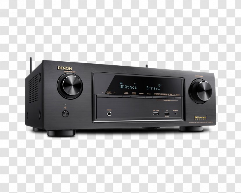 Denon AVR-X1400H AVR-X1300W AV Receiver Home Theater Systems - Electronic Device - Dolby Transparent PNG