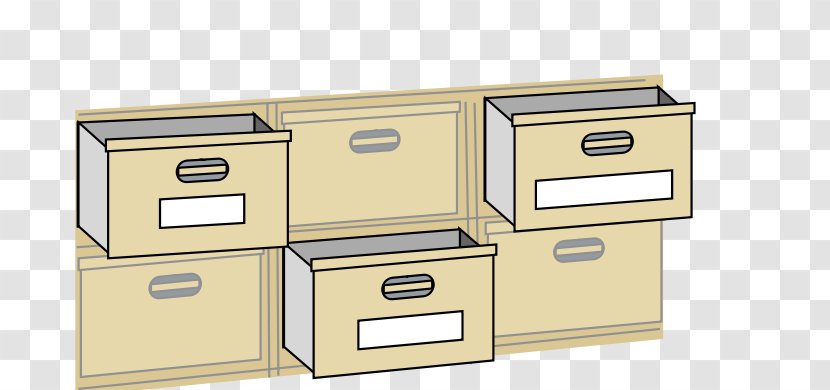 Clip Art Drawer Cabinetry Vector Graphics File Cabinets - Black 2 Cabinet Transparent PNG