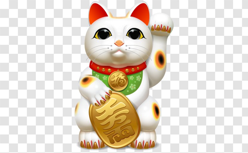 Japanese Bobtail Maneki-neko Luck Ceramic Clip Art - Small To Medium Sized Cats - Maneki Neko Photos Transparent PNG