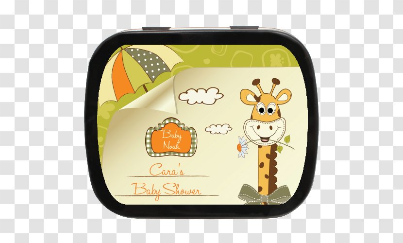 Northern Giraffe Greeting & Note Cards - Baby Shower Transparent PNG