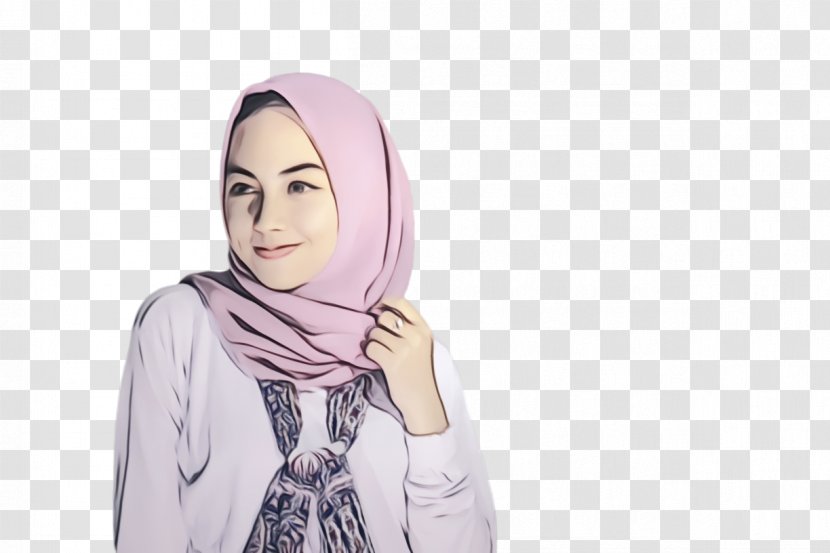 Scarf Girl Arabic Language Name - White - Fashion Accessory Transparent PNG