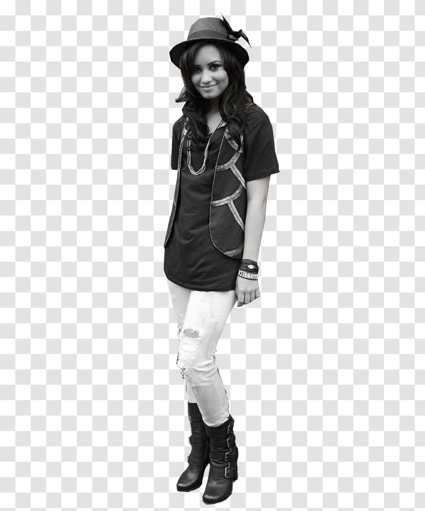 Demi Lovato Black And White Singer-songwriter - Silhouette Transparent PNG