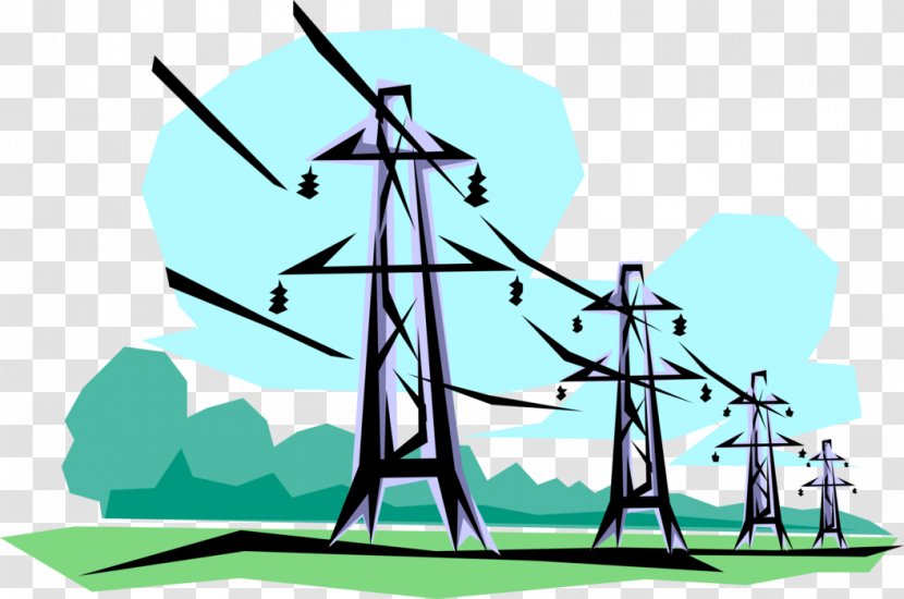 Clip Art Overhead Power Line Openclipart Electric Electricity - Drawing - Electrocution Transparent PNG