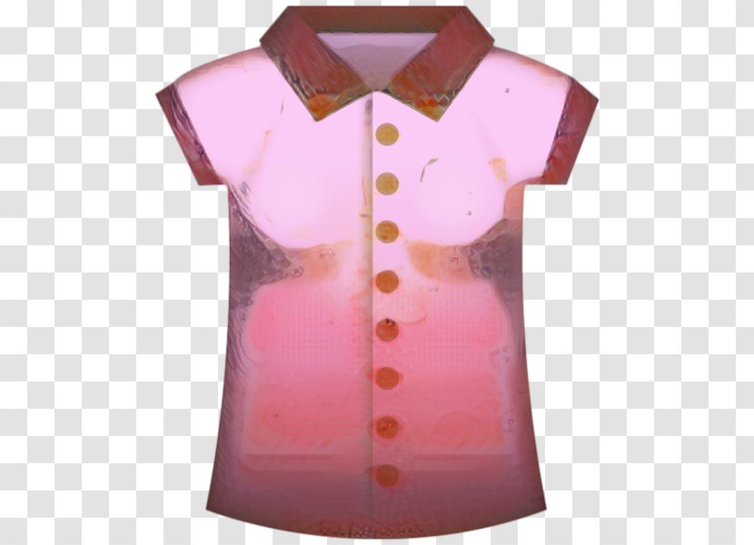 Pink Background - Blouse - Magenta Button Transparent PNG