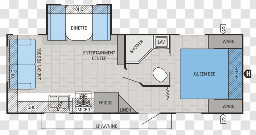 Jayco, Inc. Caravan Campervans Floor Plan Trailer - Wiring Diagram - Toyota Noah Transparent PNG