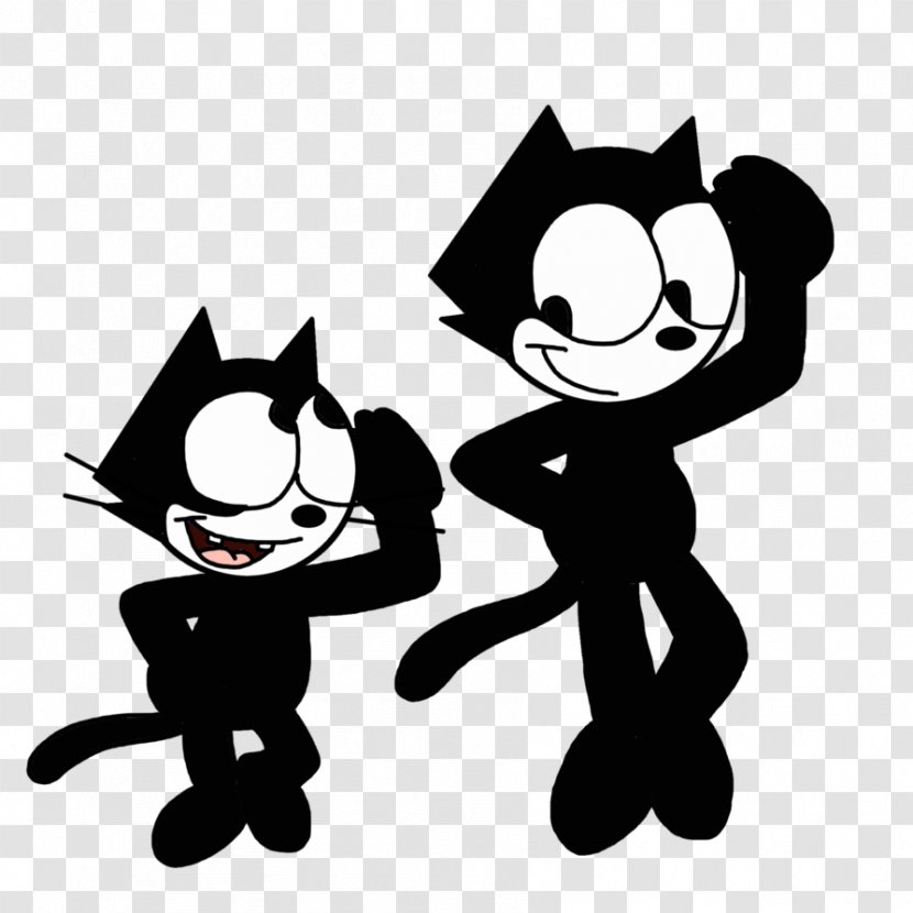 Felix The Cat Cartoon Dance Drawing - Like Mammal Transparent PNG