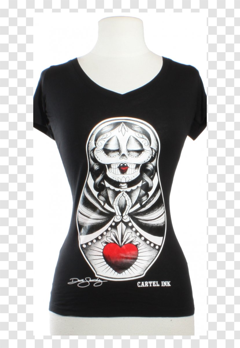 T-shirt Crew Neck Babydoll Tattoo - Doll Transparent PNG