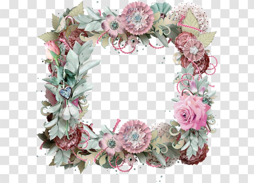 Floral Design Wreath Flower Garden Roses Pink - Cut Flowers - พื้นหลัง Transparent PNG