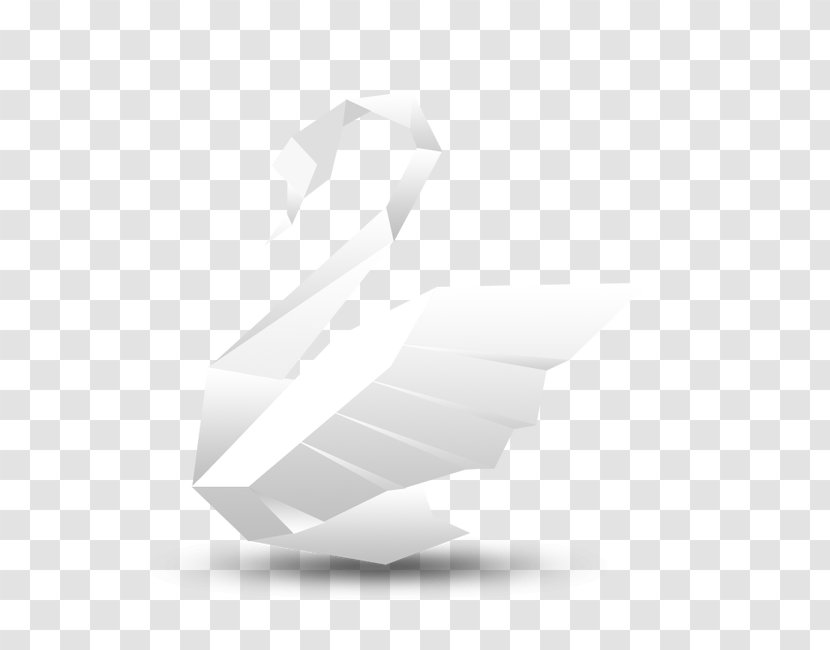 Black And White Pattern - Swan Transparent PNG